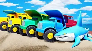 Rescue Police Car and Speed Boat Fail! Shark Attacks Boat | Funny stories police car