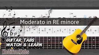 Carmen Consoli - Moderato in RE minore | Fingerstyle Guitar Tabs