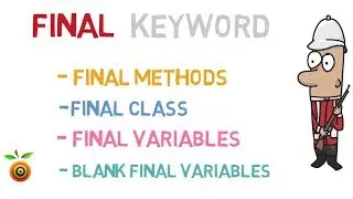 39 - final keyword in Java | (final class,method,variable and blank final variable)