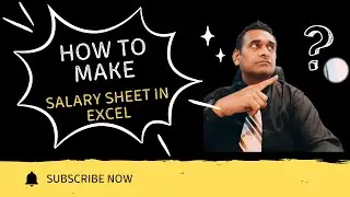 How To Create Salary Sheet in MS Excel - Daily Wages Salary.
