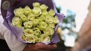 Букет из 25 белых роз (Кения) 40 см Standart