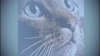 Minecraft Cat Pixel Art (using 6 colours)