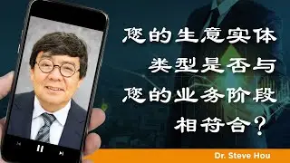 您的生意实体类型是否与您的业务阶段相符合？