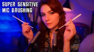 ASMR Ultra-Sensitive Mic Brushing for Relaxation 💎 Tingles Guaranteed, No Talking