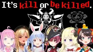 【Eng Sub】Hololive members' reaction to Flowey killing Asgore (Neutral Route)【Undertale】【Hololive】