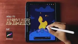 Procreate animation assist | Campfire animation 🔥 | Procreate 5X