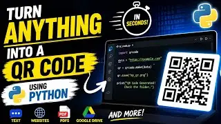 Create QR Codes with Python in Seconds 🚀 