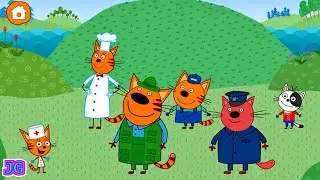 Три Кота: Для детей и малышей! Сборник игр мультиков 3 кота | Учим животных, профессии и транспорт