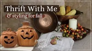 THRIFTING FOR FALL! THRIFT WITH ME & STYLED THRIFT HAUL! | Goodwill, Home Decor