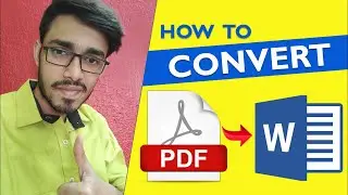 How To Convert Pdf To Editable Word Document | Pdf Ko Word Me Kaise Convert Kare Mobile Se