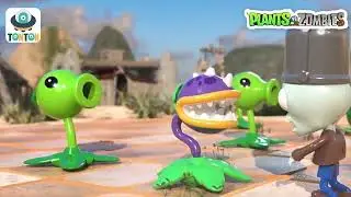Plants vs Zombies transforming capsule toys/ combine robot mode