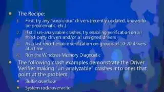 Windows Hang and Crash Dump Analysis 6/9