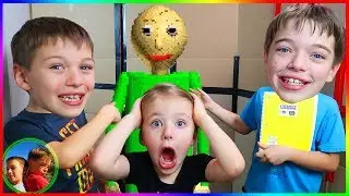 BALDI'S BASICS In Real Life!!  Home School Education & Learning From Baldi! / Steel Kids