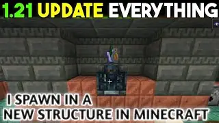 I SPAWN IN A NEW STRUCTURE IN MINECRAFT 😯😯 SURVIVAL