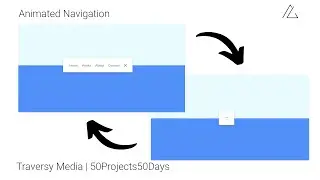 How to make an Animated Navigation for Website| Day 14 | HTML CSS JS | 50Projects50Days