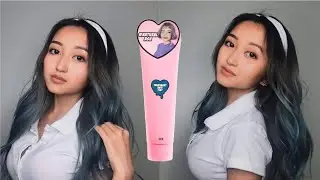 DYING HAIR WITH 3CE TREATMENT HAIR TINT (NATURAL ASH)