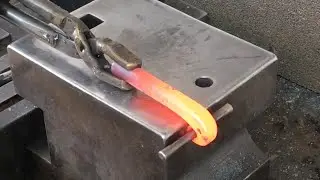 Forging Small Scroll Ends - GS Tongs
