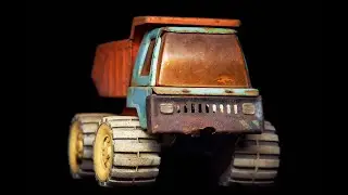 Restoration soviet toys dump truck