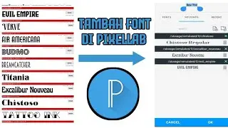 cara menambahkan fonts baru di pixellab - menambahkan fonts keren di pixellab