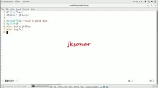 How to create Variable in shell script