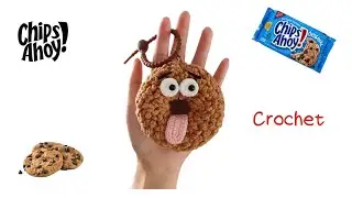 Crochet  Chips Ahoy keychain