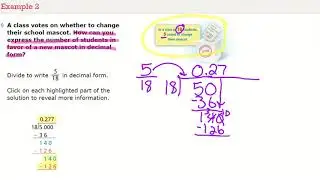 Topic 1 Lesson 1-2 Example 2; Understand Rational Numbers