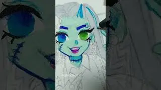 Frankie drawing #shorts #monsterhigh