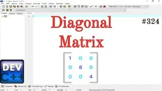 Print a Diagonal Matrix in C Language | Simple Method Apply