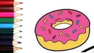 How to draw a donut 🍩 # drawing # youtube video #donut
