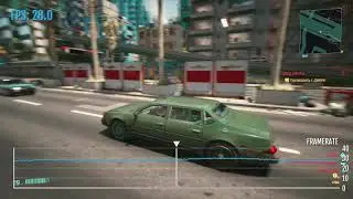 Cyberpunk 2077 - PS4 Patch / Update 1.23 Frame-Rate Test Gameplay