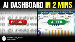 Claude AI + Excel | Beautiful Sales Dashboard using VBA 