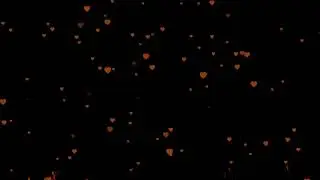 Video Overlay Effect #54 | Orange Heart Effect | No Copyright Effect