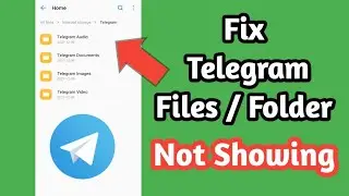 How to Fix Telegram Folder Not Showing in File Manger || How to Fix Telegram Files 