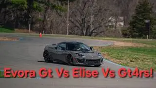 Lotus vs Lotus vs Porsche! | First Stint of the day with Elise and Evora GT!