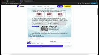 How to remove a QR code or barcode from any PDF document  for free, without installing any software.