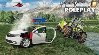 HE BREAKS OUT the DACIA LOGAN !! | (RolePlay) Farming Simulator 19