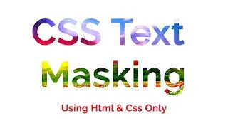 How To Make Clip Masking In Css Text Clipping Mask Html & Css Tutorial In Hindi Code4Education