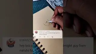 Drawing Might guy 8 Gates full power from NARUTO🔥