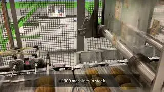 G. Mondini E 350 VG top sealer verpakkingsmachine met ontnester