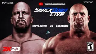 WWE 2K23 Stone Cold Steve Austin vs Goldberg |