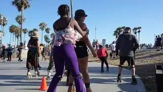 Recreational activities at Venice Beach - Best POV Experience - 4K Sony Alpha