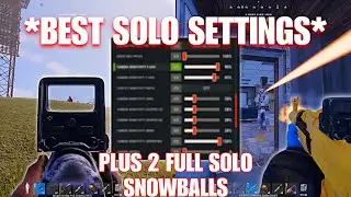 The BEST Rust Console Settings & Two Solo Snowballs