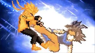 Ultra Instinct Goku vs Naruto! Dragon Ball Super vs Naruto Sprite Animation