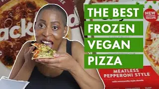 HONEST VEGAN PIZZA REVIEW | SHOP WITH ME | TASTE TESTING PLANT-BASED PIZZA MUKBANG | GROCERY HAUL