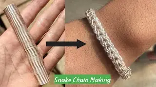 Silver Bracelet Making / Snake Chain Silver Bracelet  Making