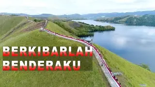 Lagu Berkibarlah Benderaku  - Cipt Ibu Sud BACKGROUND Bukit Tungku Wiri Papua