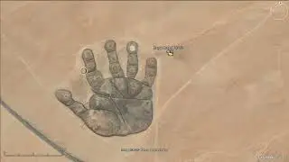 Strange Dinosaurs and Giant Hand Rock-Art in China Near the Mongolian Border #googleearth #video