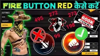 Free Fire Me Fire Button Red Kaise Kare।Fire Button Red Colour।Red Fire Button In Free Fire