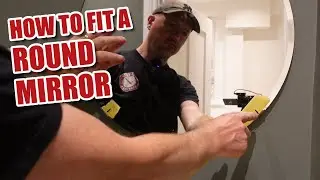 How to fit a ROUND IKEA mirror