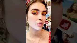 Summer Vibes 🧡🍊☀️ #ButterflyEyeMakeup #lisaeldridgemakeup #lisaeldridge #makeup #youtubeshorts